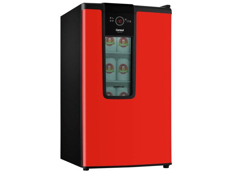 Cervejeira Consul Mais CZD12AV Vertical Vermelha - 82L Frost Free